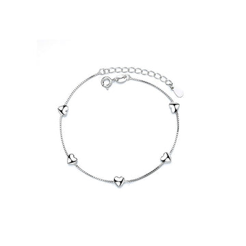 Sterling Silver Diamond-Studded Butterfly Bracelet