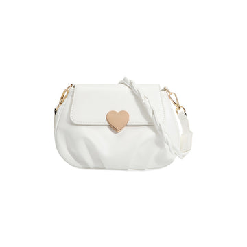 Heart Buckle Shoulder Bag