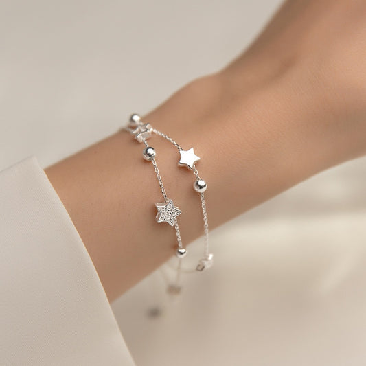 Sterling Silver Star Bracelet