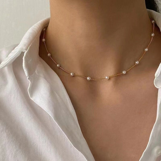 Imitation Pearl Women Necklace